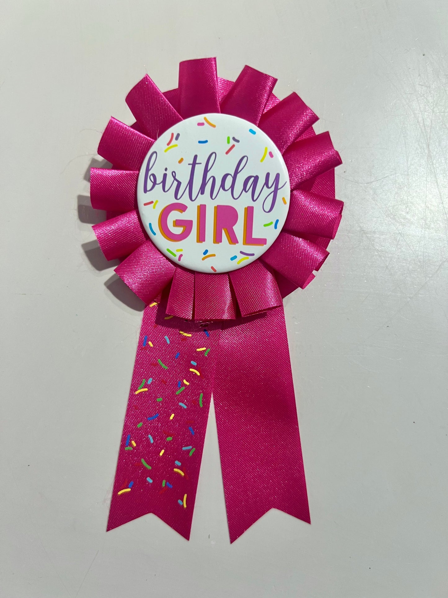 Birthday Girl Ribbon Badge