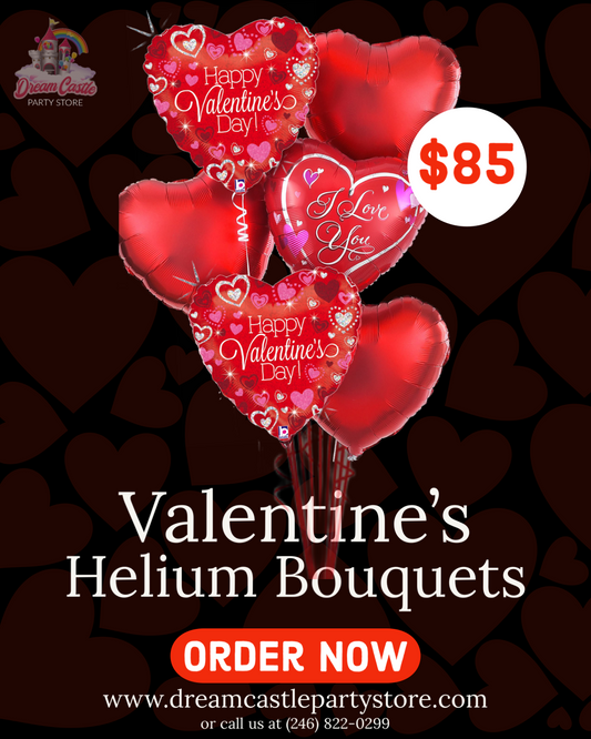 Valentines Day Helium Bouquets