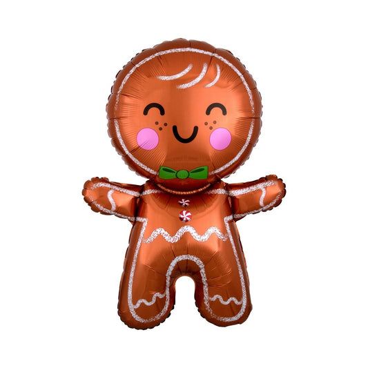 31" Gingerbread Christmas Foil Balloon