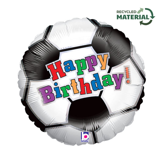 18" Soccer Ball Birthday Foil Balloon