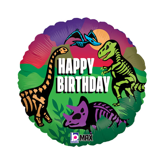 18" Jurassic Dino Birthday Foil Balloon