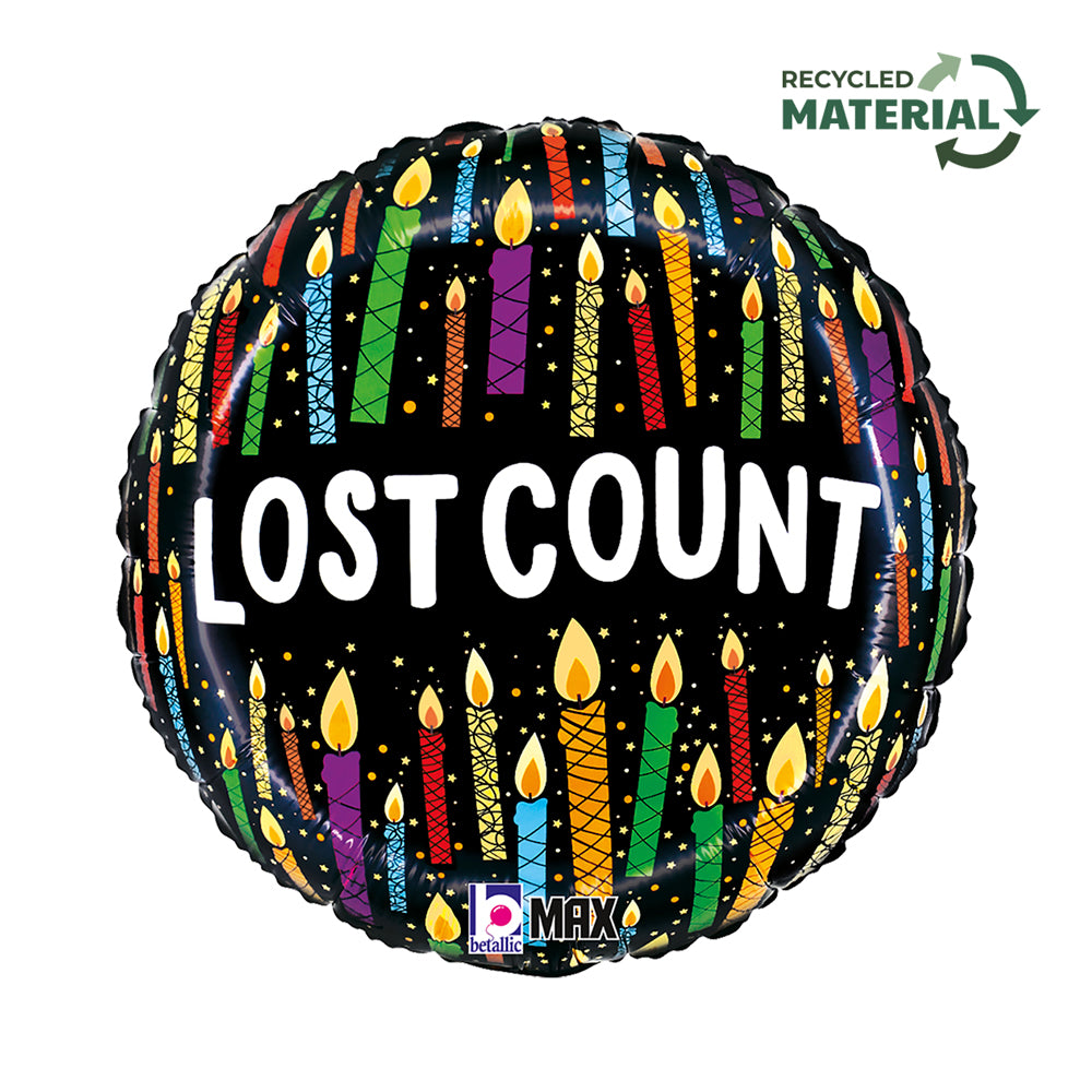 18" Lost Count Birthday Foil Balloon