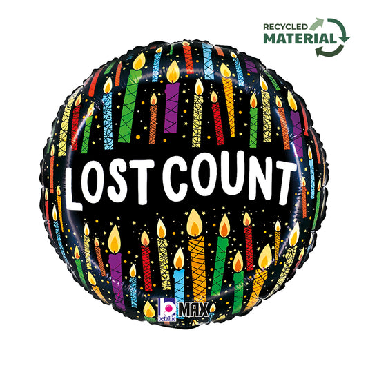 18" Lost Count Birthday Foil Balloon