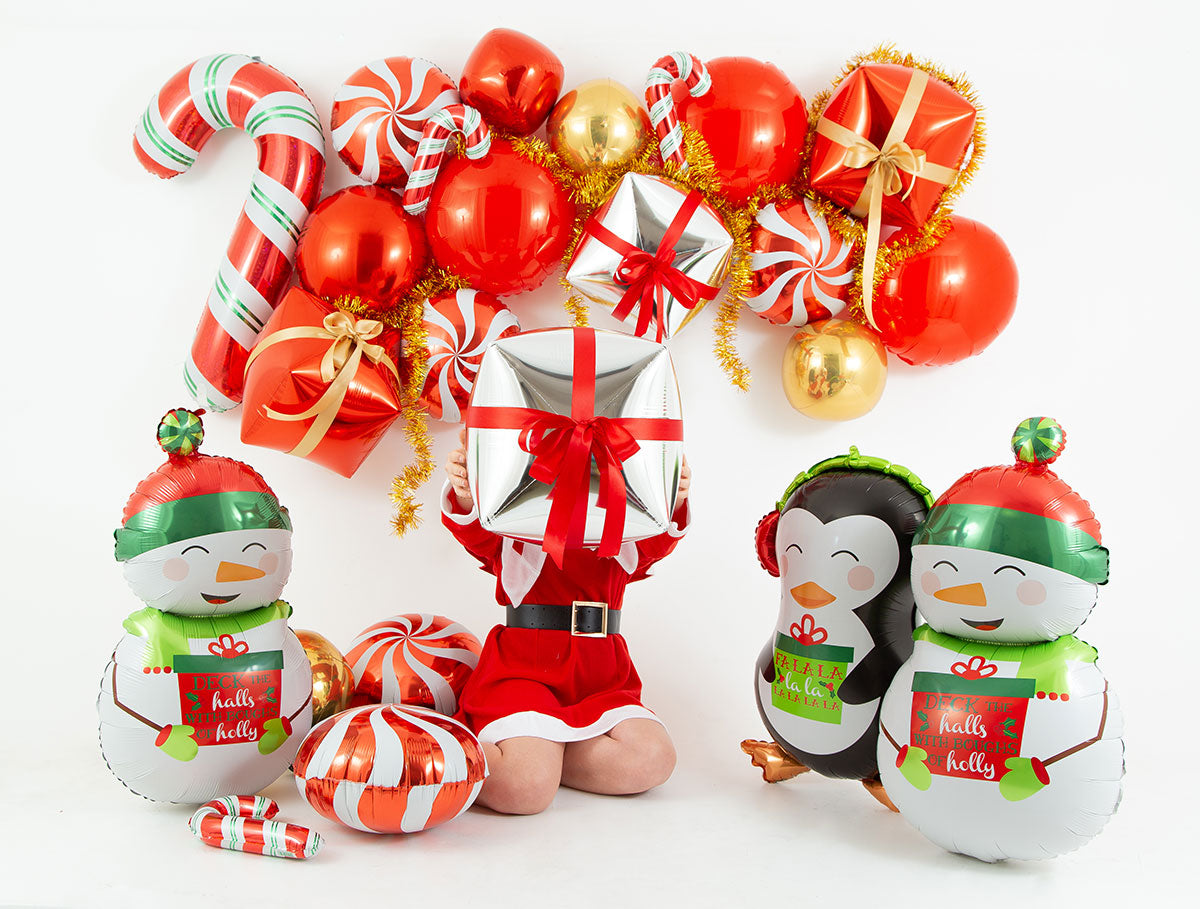 30"  Christmas Holiday Snowman Foil Balloon