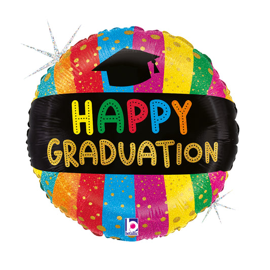 18" Colorful Graduation Foil Balloon