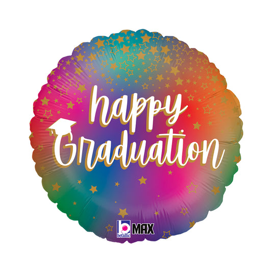 18" Colorful Grad Foil Balloon