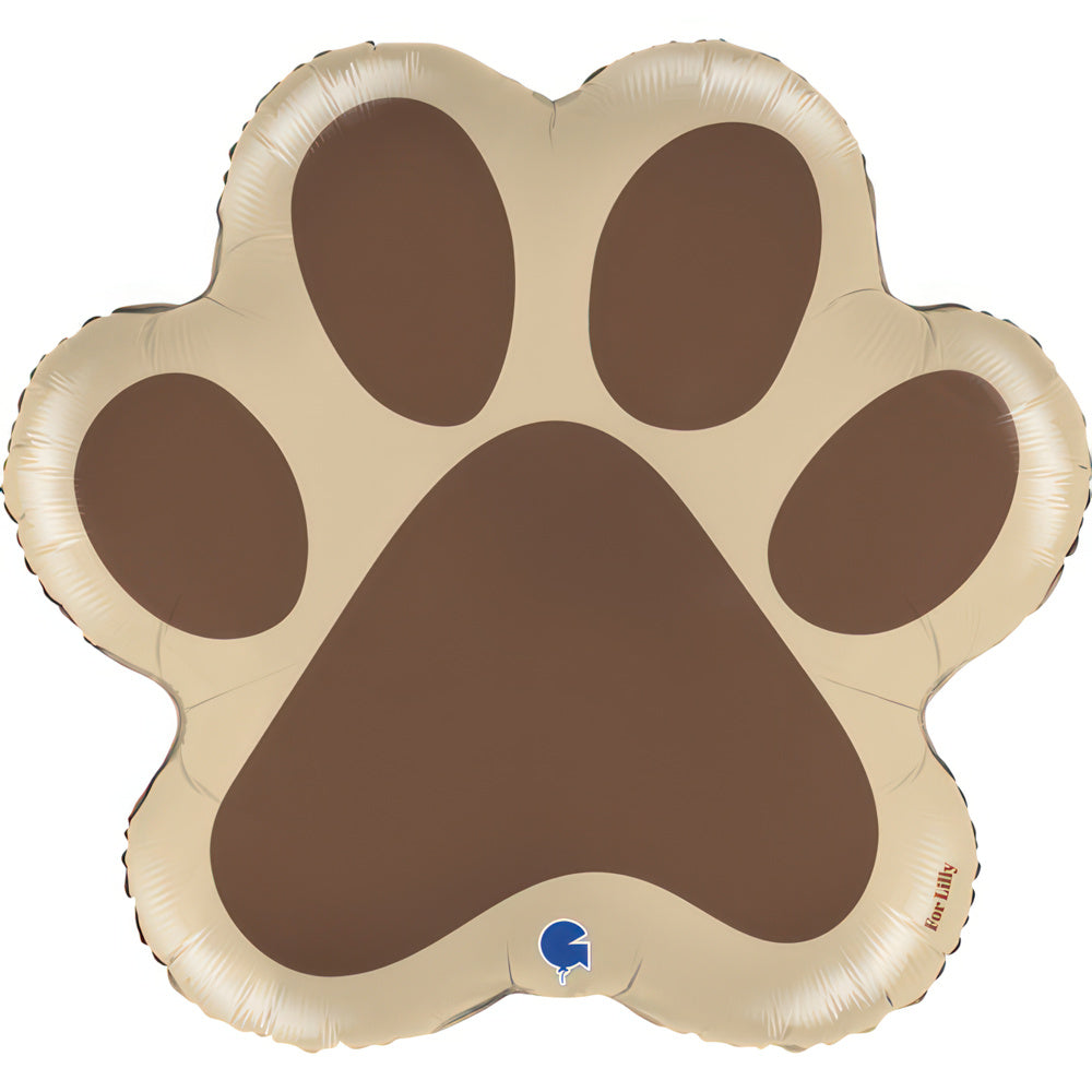 24" Dog Paw Mini Foil Balloon