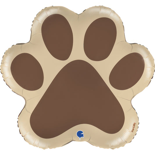 24" Dog Paw Mini Foil Balloon