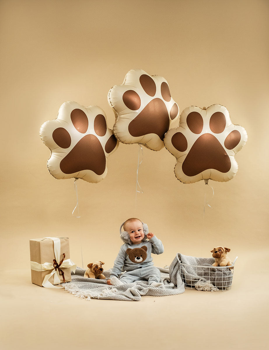 24" Dog Paw Mini Foil Balloon