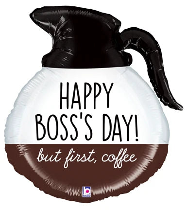 26" Boss's Day Coffee Pot Foil Balloon