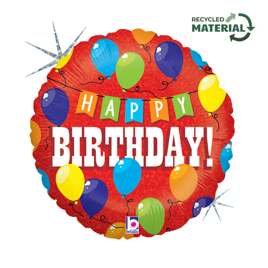18" Birthday Party Foil Balloon