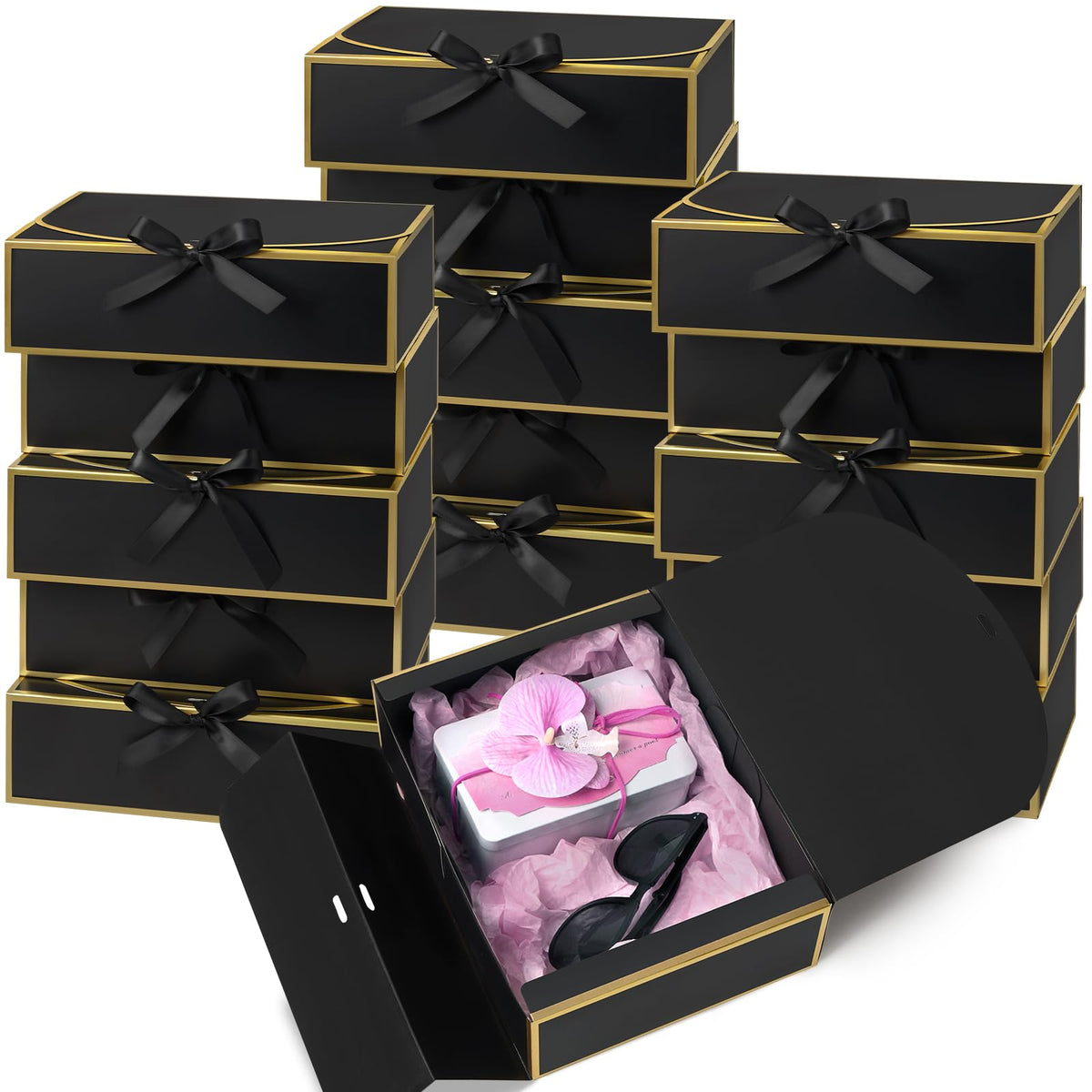 Gift Boxes w/ Satin Ribbon (Medium)