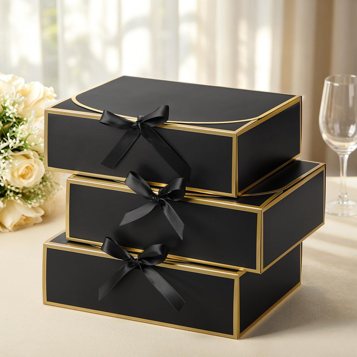 Gift Boxes w/ Satin Ribbon (Medium)