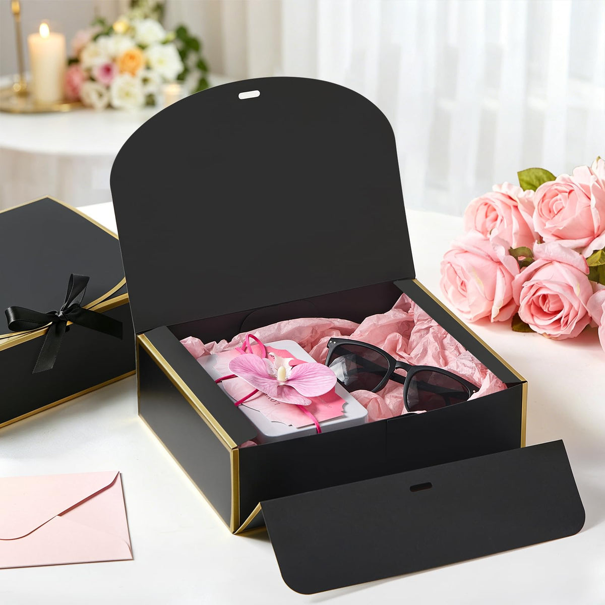 Gift Boxes w/ Satin Ribbon (Medium)