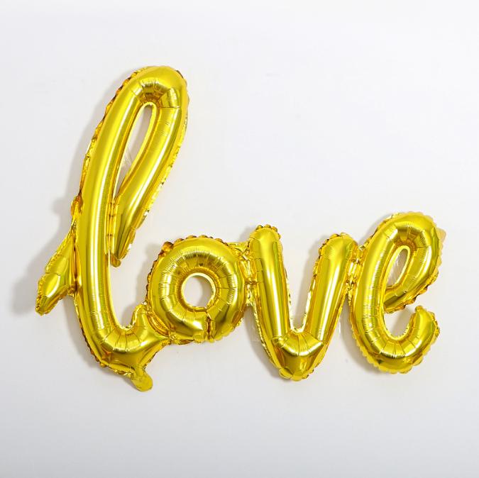40” Love Script Foil Balloon