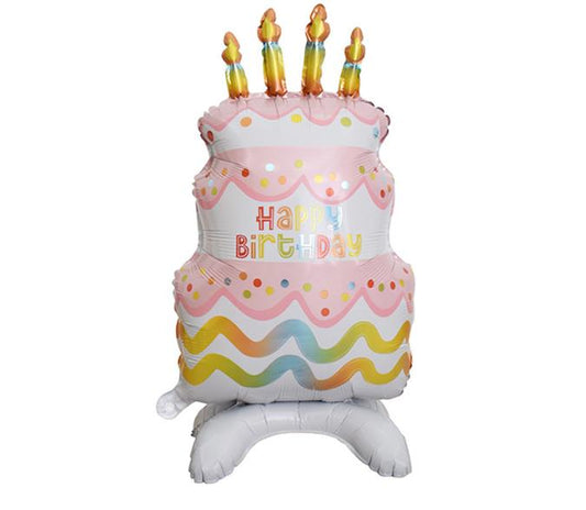 34” Birthday Cake Standing Balloon