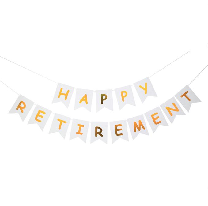 3ft Happy Retirement Banner