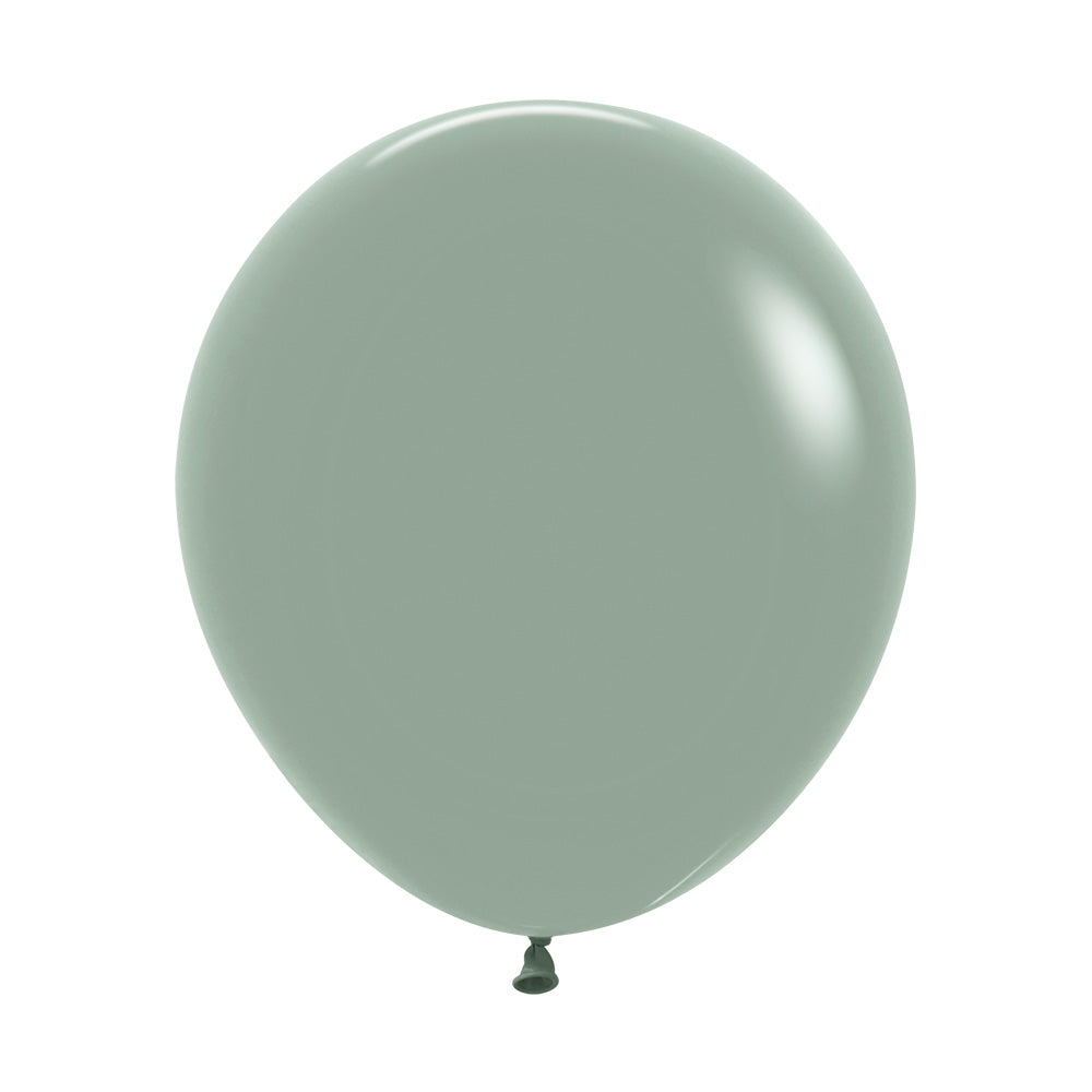 Pastel Dusk Laurel Green Round Latex Balloon