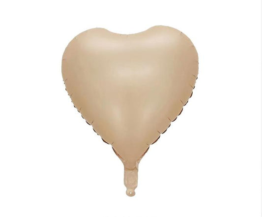 18” Nude Heart Shape Foil Balloon