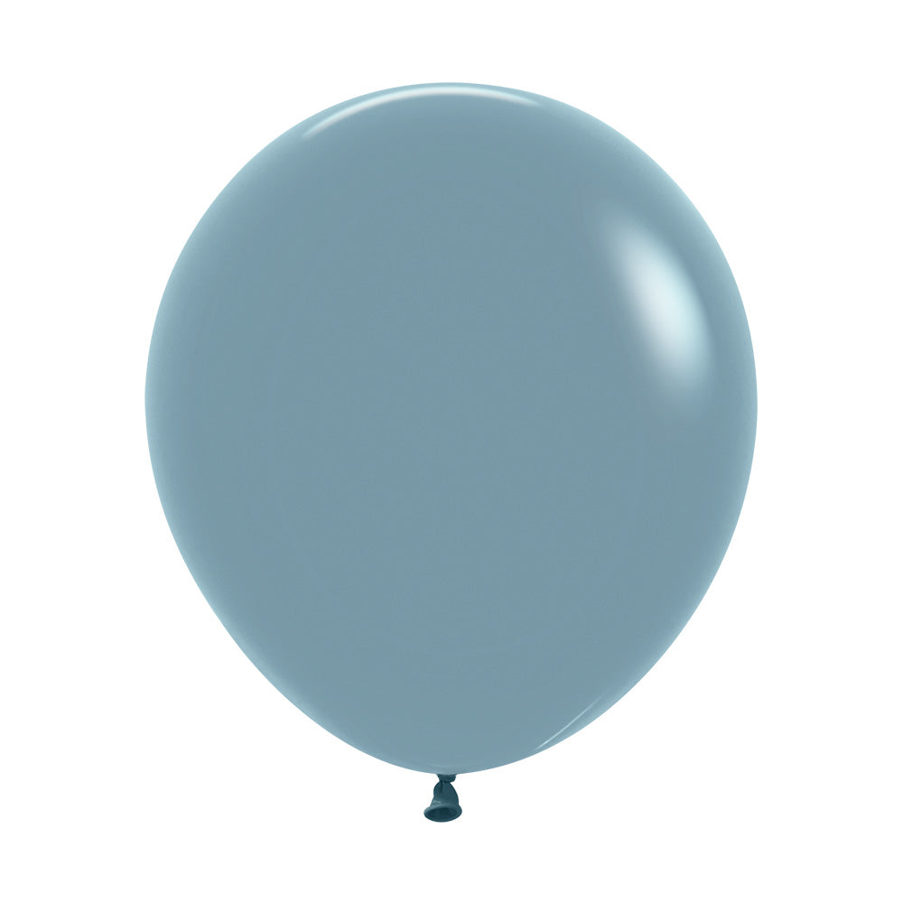 Pastel Dusk Blue Round Latex Balloon