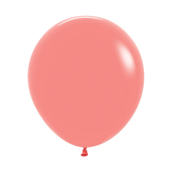 Fashion Tropical Coral Round Latex Balloon