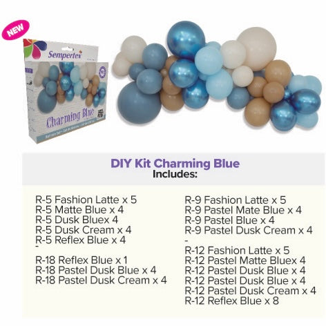 Charming Blue DIY Kit (including balloon strip)