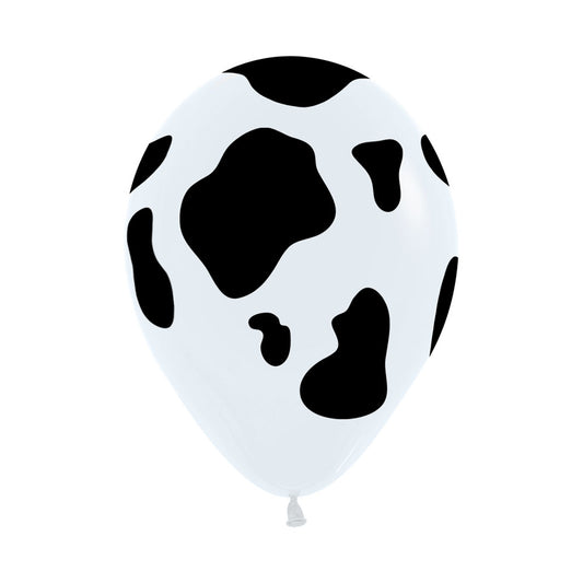 Fashion Cow Print Round Latex Balloon