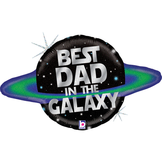 31" Best Dad Galazy Foil balloon