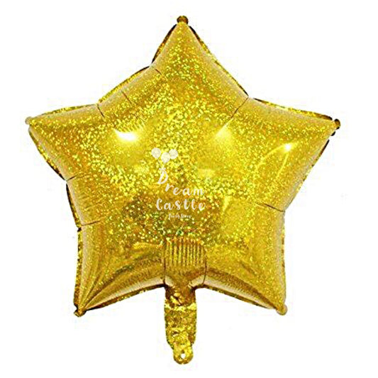 18" Holg. Gold Star Foil Balloon