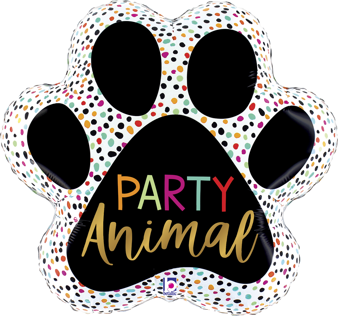 31" Party Animal Paw Foil Balloon