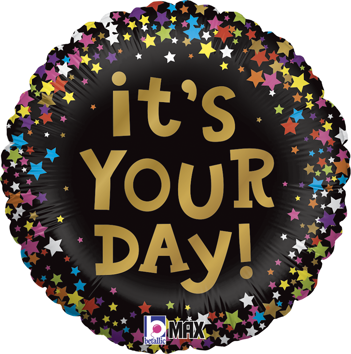 18" Its Your Day Stars Foil Balloon