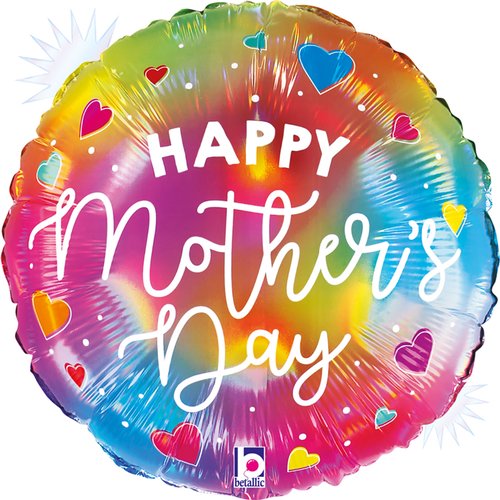 18" Opal Colorful Mother's Day Foil Balloon
