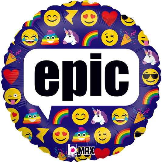 18" Emoji Epic Foil Balloon