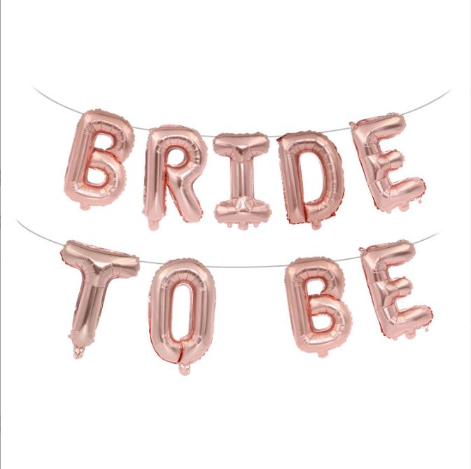 16" Bride to Be Phrase Foil Balloon