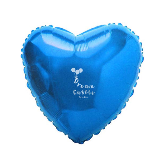 18" Holg. Royal Blue Heart Foil Balloon
