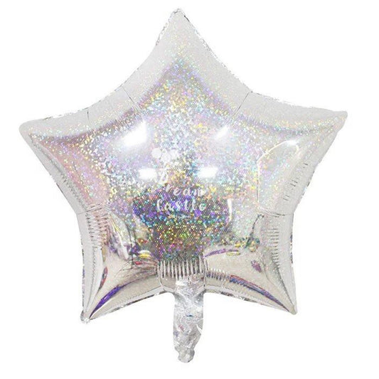 18" Holg. Silver Star Foil Balloon