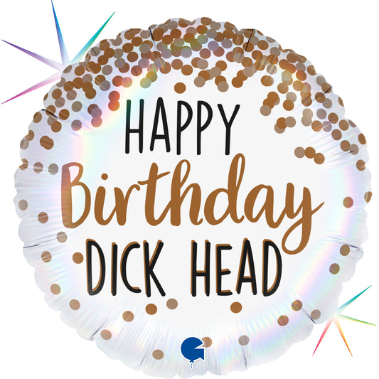 18" Dickhead Birthday Foil Balloon