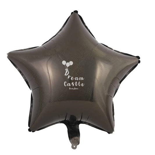 18" Holg. Black Star Foil Balloon (Air Filled only)