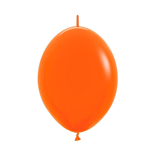 Fashion Orange Link-O-Loon Latex Balloon