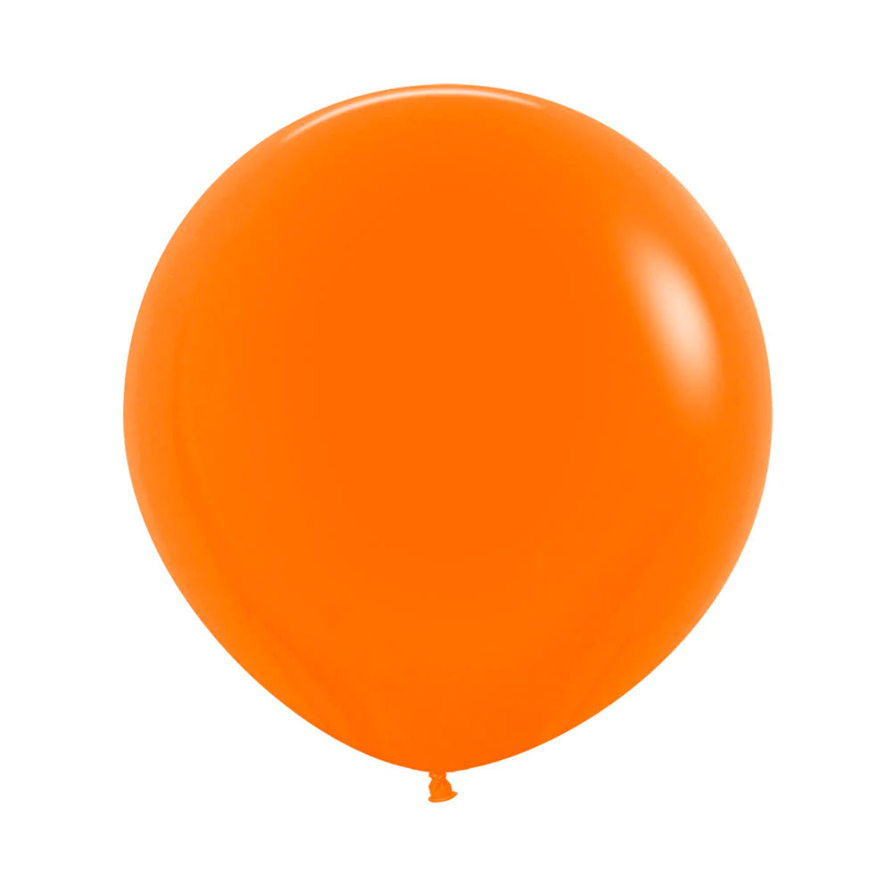 Fashion Orange Round Latex Balloon