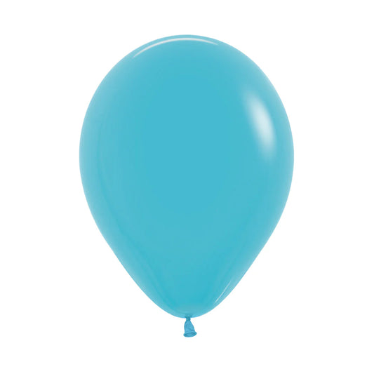 Fashion Caribbean Blue Round Latex Balloon