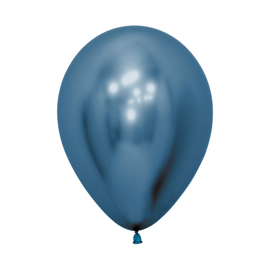 Reflex Blue Round Latex Balloon