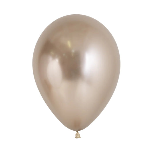 Reflex Champagne Round Latex Balloon