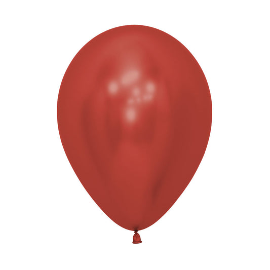 Reflex Crystal Red Round Latex Balloon