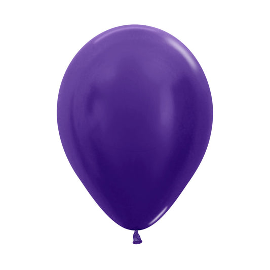 Metallic Violet Round Latex Balloon