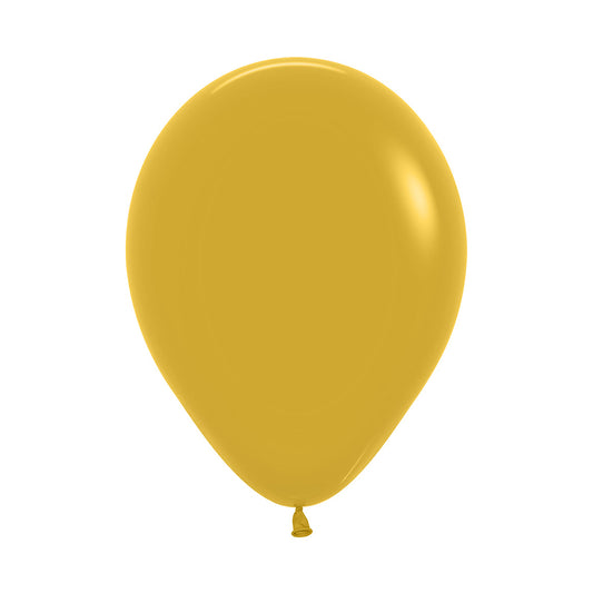 Fashion Mustard Round Latex Balloon