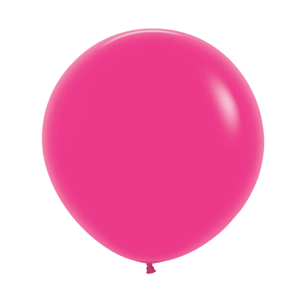 Fashion Fuchsia Round Latex Balloon