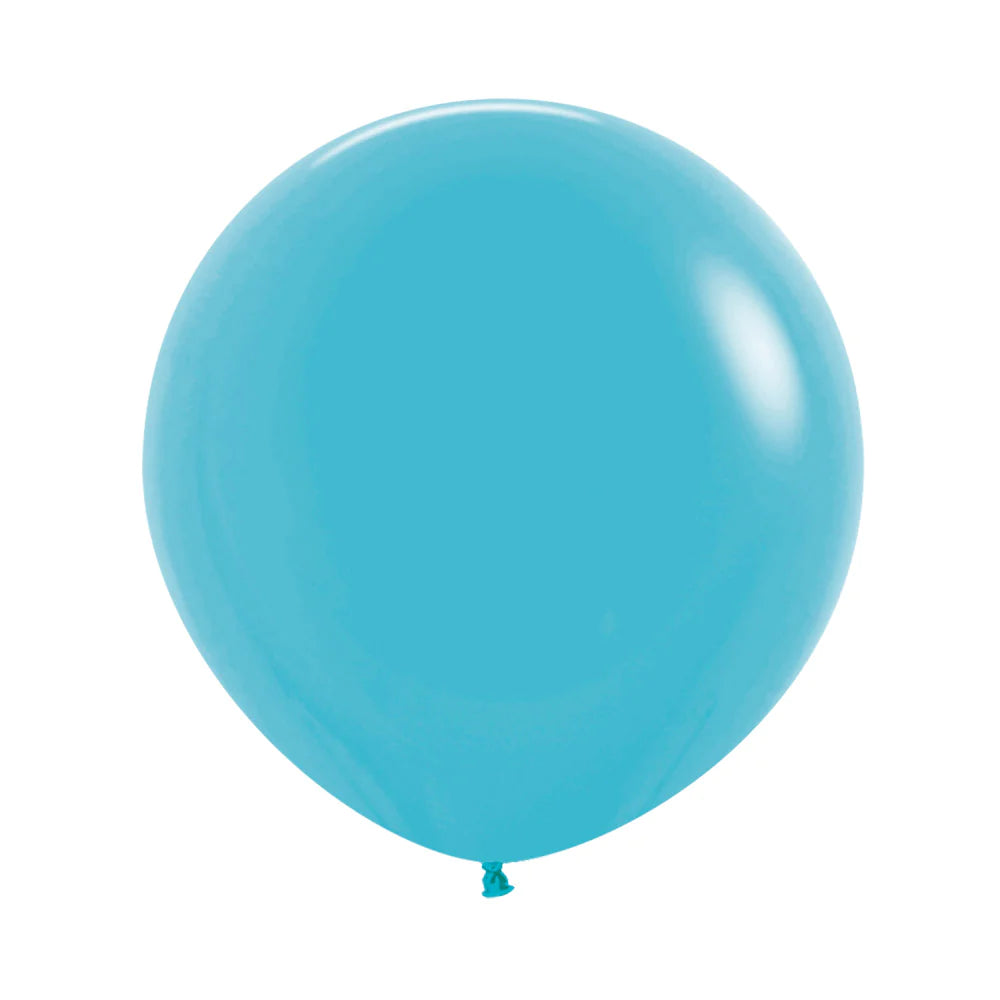 Fashion Caribbean Blue Round Latex Balloon