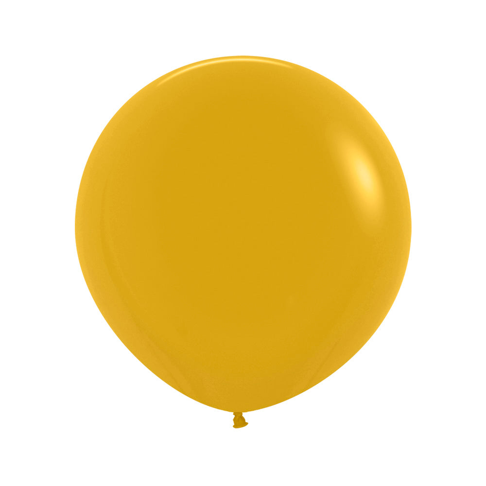 Fashion Mustard Round Latex Balloon