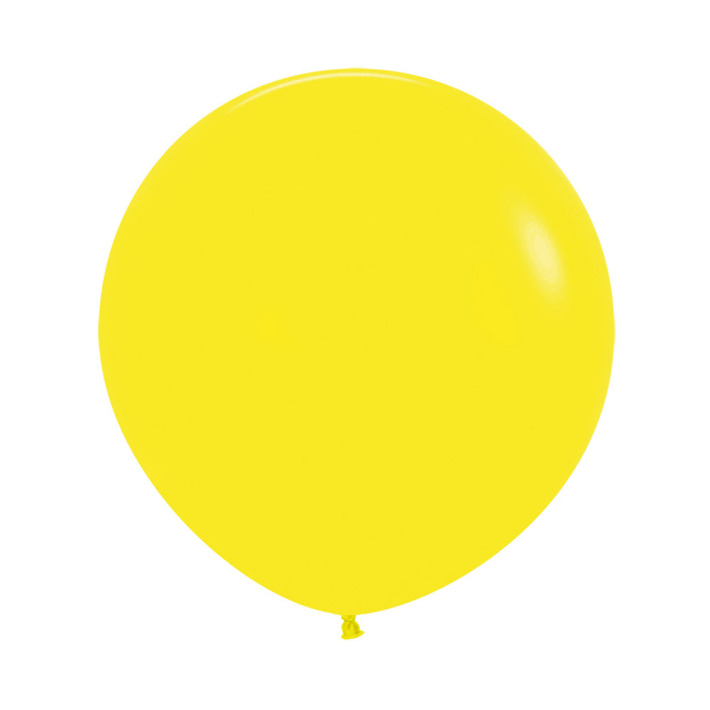 Fashion Yellow Round Latex Balloon